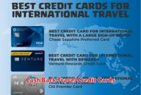 Cash Back Travel Credit Cards