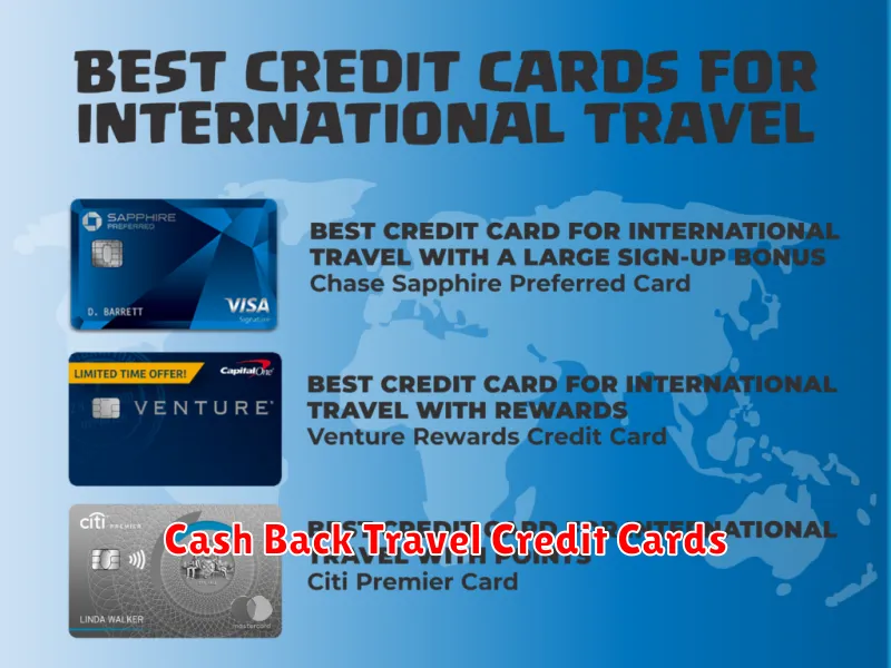 Cash Back Travel Credit Cards